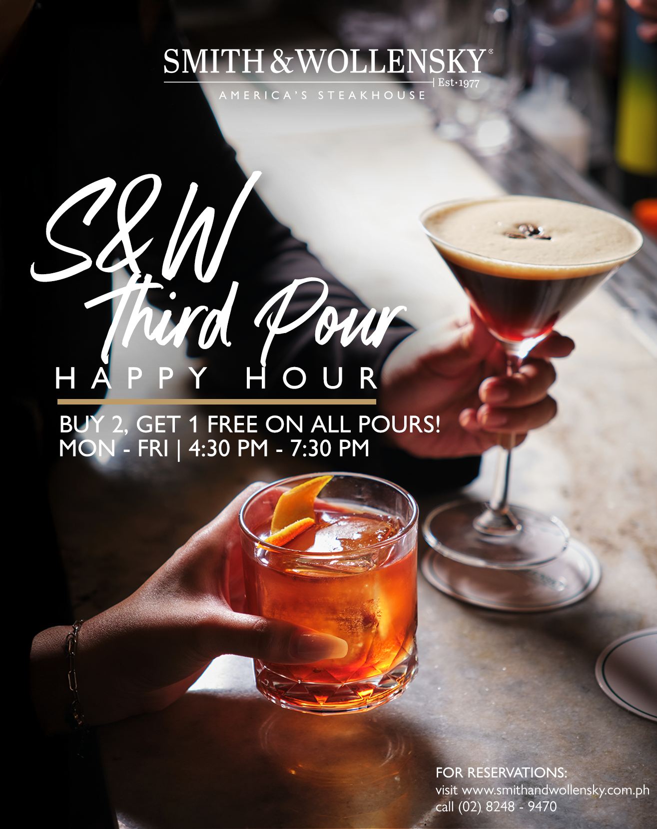 Third Pour Menu